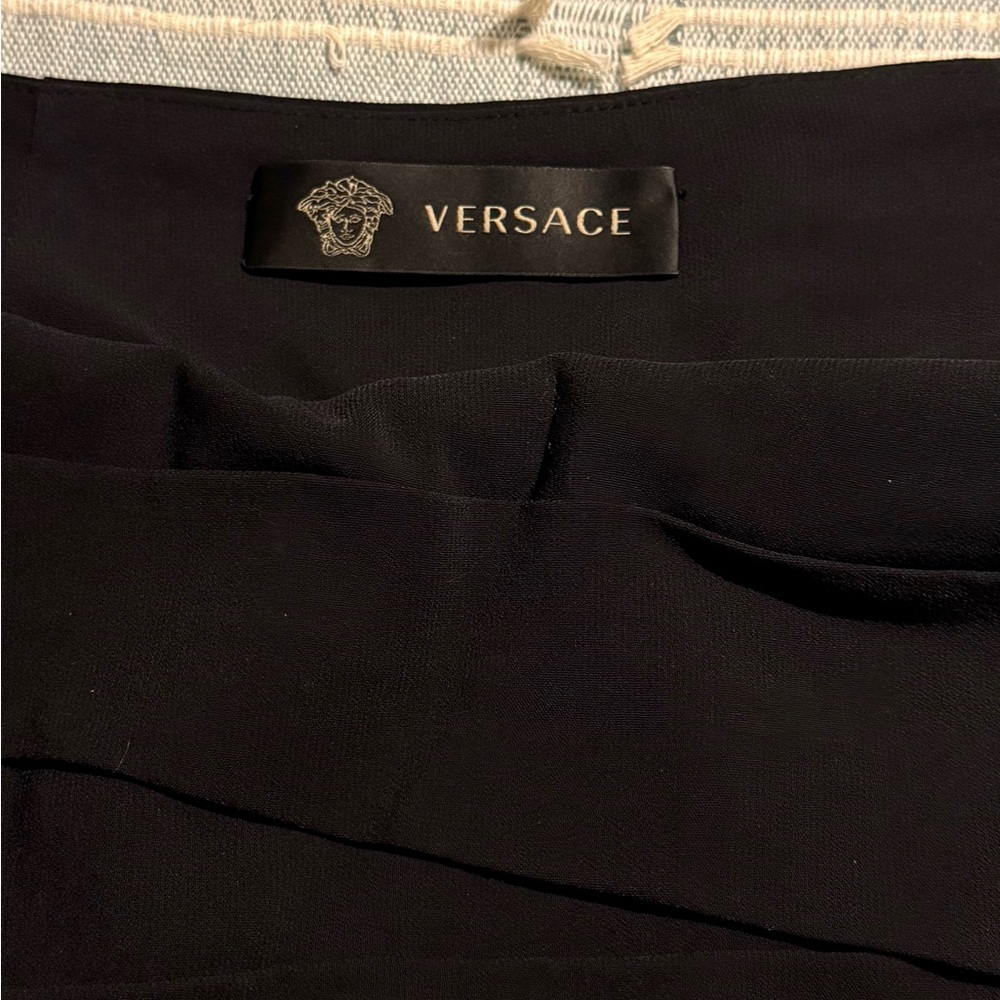 Versace Black Pencil Skirt